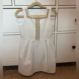 Janie and Jack gold accent ponte dress size 6